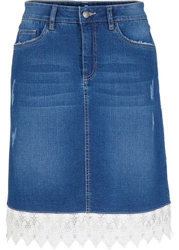 Stretch jeansrock aus - stretch-jeansrock,