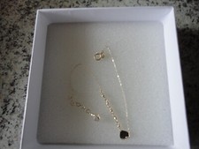 Gold Armband (585) mit Zirkonia 16 -19 cm lang und Herz (verstellbar)