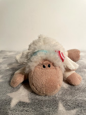 Nici Jolly Mäh ca. 30 cm Candy neu mit Etikett Plüsch Stofftier 37809 liegend