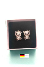 Pandabär Ohrstecker Damen Kinder Mädchen Ohrringe 925 Sterlingsilber