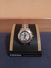 FESTINA OFFICIAL TIMEKEEPER TOUR DE FRANCE CHRONO BIKE SILBER Uhr.