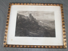 Radierung Heidelberg Schloss