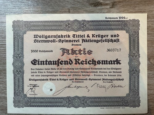 Historische aktie - historische,