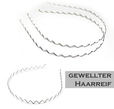 Haarreifen Rohling gewellt