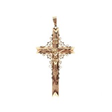 14kt Gold Kreuz Anhänger