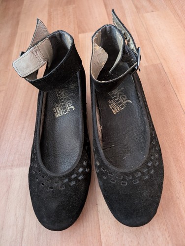 Schwarze ballerinas mit absatz - ballerinas,