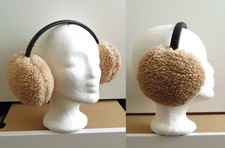 Plüsch Ohrwärmer Beige