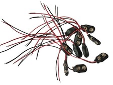 10 x 9 Volt Batterieclip Block