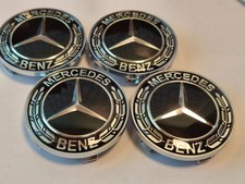 4 x Nabendeckel Satz Schwarz