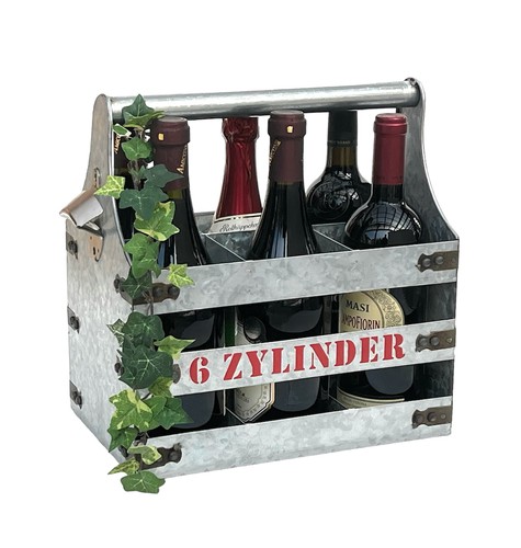 Weinträger metall mit öffner - weinträger,