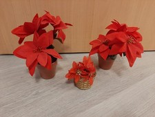 Weihnachts Deko / Deko Blumen Weihnachten 3 Stück