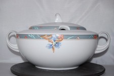 Suppenterrine 2,5L Valetta Blume blau rot grün grau 29861 Seltmann Weiden