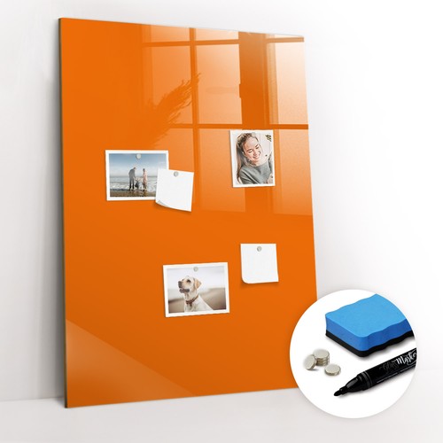 Magnetboard glas mit marker - magnetboard,