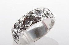 Blumen Ring 800 Silber Blüten