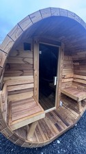 Fass-Sauna mit Veranda 3 m