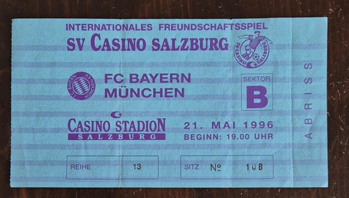 Ticket 96 sv casino - 21.05.96,