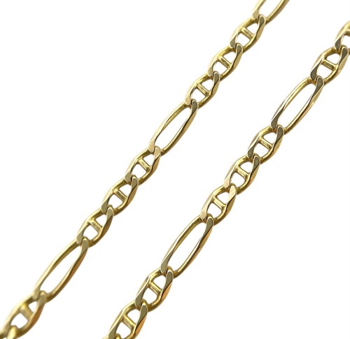 585 gold halskette figarokette - halskette,