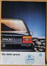 Prospekt VW Jetta syncro  -   Ausgabe August 1989
