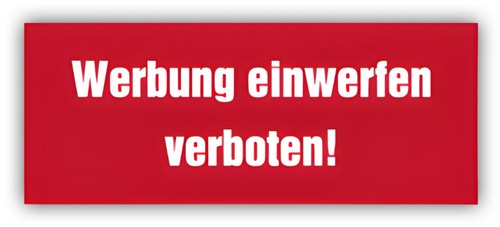 Aufkleber hinweis post - aufkleber,