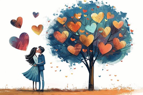 Verliebtes paar liebe herz - verliebtes,