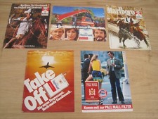 5 orig. Werbeseiten  Zigaretten  MARLBORO  PALL MALL  STUYVESANT   70/80er Jahre
