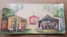 RARITÄT: ZIRKUS-HINTERGRUND aus Pappe von ELASTOLIN / HAUSSER