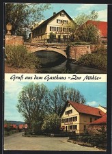 Langendorf / Ufr., Gasthaus und Pension Zur Mühle, Ansichtskarte 