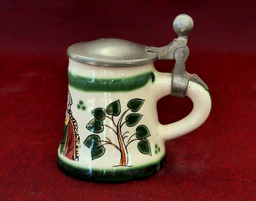 Ulmer keramik mini bierkrug - ulmer, mini-bierkrug