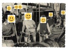 Foto 1960er Kinderkarussell