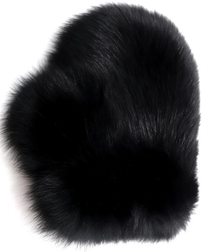 Pelz handschuh blaufuchs - pelz,