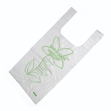 DayBays Bio Knotenbeutel 5 kg Plastiktüten Transparent 22+12x47 cm Rolle Tüten