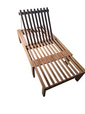 Massive Holzbank Gartenliege