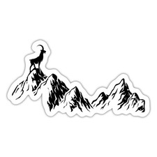 Sternzeichen Steinbock Tierkreiszeichen Ziege Aufkleber Sticker, max. 10 x 10 cm