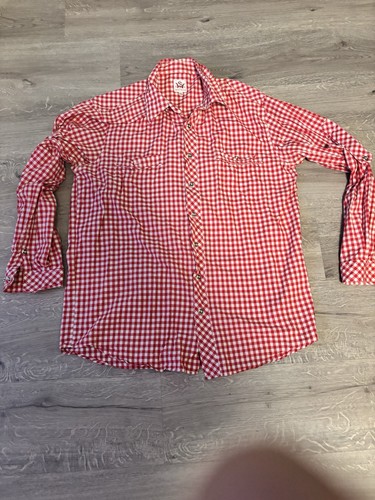 Trachtenhemd herren rot - trachtenhemd,