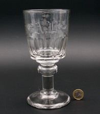 Pokal Glas Kelch Monogramm
