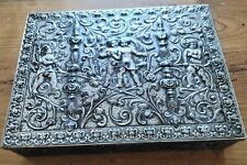 Alte Blechdose/Keksdose mit Engel Motiv Shabby Vintage 7x31x23cm, D1143Ki61