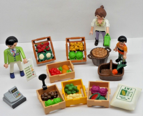 Marktstand mit gemüse und - mit,