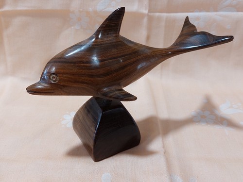 Ironwood holz delfin skulptur - delfin,