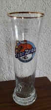 Glas Isar Bräu Isartal Bahnhof gegr. vom Hofbrauhaus Traunstein 0,5l+TOP+Sammler