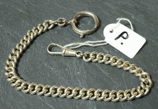 Alte silberne Taschenuhrkette Uhrenkette Uhrkette Kette Taschenuhr Silber Nr. P