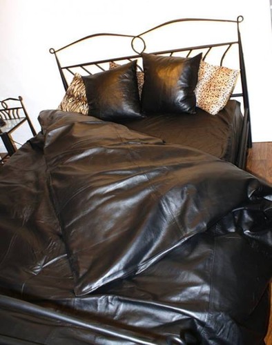 Nappaleder bettlaken mit - bettlaken,