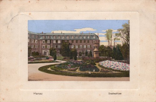 Hanau stadtschloss gelaufen - ak,