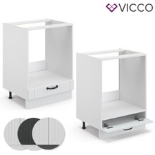 Herdumbauschrank Küchenschrank Landhaus Küchenzeile Fame-Line 60 cm Vicco