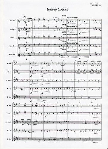 Saxophonquartettnoten - , "
