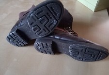 USED Echtleder Boots Booties Stiefeletten warm getragen Sammler Liebhaber Schuhe