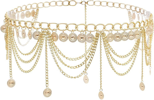 Damen bauchkette gold - damen,