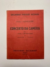 Noten. Honegger. Concerto da