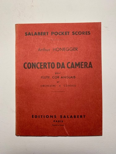 Noten honegger concerto - noten., da