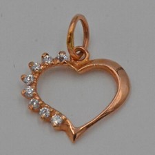 Herz Anhänger mit Zirkonia 14