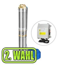 Tiefbrunnenpumpe 0,75 KW - 4000 l/h Brunnenpumpe Rohrpumpe 3,4bar Tauchpumpe
